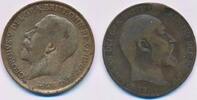 Großbritannien 2x 1 Penny George V. (1910 - 1936) und Eduard VII. (1901 - 1910) , 2 Münzen -