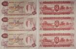 Guyana 3 Stück 1 Dollar Banknoten 3 Stück Lot -