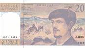 Frankreich 20 Francs Debussy -