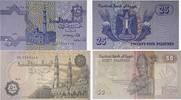 Ägypten 25,50 Piastres Banknoten 2 Stück Lot -