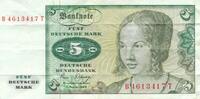 Deutschland BRD 5 Deutsche Mark DM Deutsche Bundesbank, Standardnote -