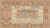 Niederlande 1 Gulden Geldschein Banknote Zilverbon Serie CL -