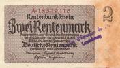 Deutschland Drittes Reich 2 Rentenmark 1937 mit luxemburgischem Gemeinde... 98,00 EUR  plus 6,00 EUR verzending