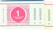 DDR Deutschland 20x 1 Pfennig Gefängnisgeld, Ros. MDI-34, aufeinanderfolgende Serien Nummern, KN : 0051905-924 -