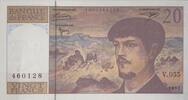 Frankreich 20 Francs Banknote, Banque de France, 20 Francs (Debussy) -