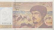 Frankreich 20 Francs Banknote, Banque de France, 20 Francs (Debussy) -
