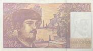 Frankreich 20 Francs Banknote, Banque de France, 20 Francs (Debussy) -