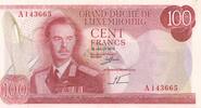 Luxemburg 100 Francs Grand-Duché de Luxembourg -