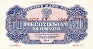 Polen 50 Zloty Durch die Mitte waagerecht Aufdruck: XXXV - LECIE PRL 1944-1979 -