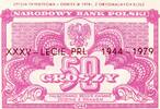 Polen 50 Groszy Durch die Mitte waagerecht Aufdruck: XXXV - LECIE PRL 1944-1979 -