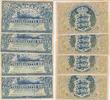 Dänemark 50 Kroner Aufeinanderfolgende Seriennummern 4x Banknoten -
