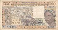 Afrika 1000 Francs -