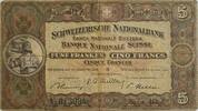 Schweiz 5 Franken Banknote -