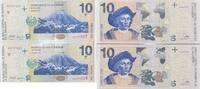 El Saldavor 10 Colones zwei folgende Seriennummer, 02737227-8, Banknote -