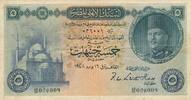 Ägypten 5 Pounds National Bank of Egypt Cairo Selten Farouk -