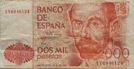 Spanien 2000 Pesetas Banknote -