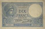 Frankreich 10 Francs Banknote, ''Minerve'' -