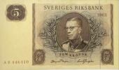 Sweden,Schweden 5 Kronor Banknote -