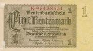 Deutschland Deutsches Reich 1 Rentenmark KN 8stellig, Serie: K -