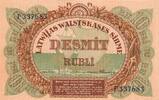 Lettland 10 Rubli -
