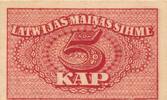 Lettland 5 Kap Kapeikas kapeck -