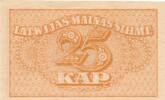 Lettland 25 Kap Kapeikas kapeck -
