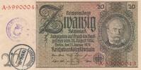 Deutschland Weimarer Republik 3. Reich Luxemburg 50 Reichsmark Reichsbanknote mit luxemburgischem Gemeinde-, Post-, Sparkassenstempel, KN 8Stellig Serie B/A -