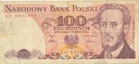 Polen 100 Złotych Zloty Beispiel Foto -