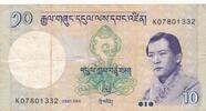 Bhutan 10 Ngultrum Geldschein -