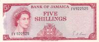 Jamaica 5 Shillings Banknote -
