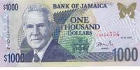 Jamaica 1000 Dollars Banknote -