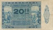 Luxemburg 20 Franken Francs Banknote -