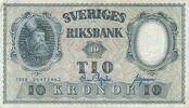 Schweden 10 Kronor Kronen Banknote, Gustav Wasa -