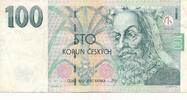 Tschechien 100 Korun Banknote, Jan Amos Komensky -