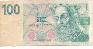 Tschechien, Czechoslovakia / Tschechoslowakei 100 Korun Banknote -