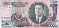 Nordkorea, North Korea 5000 Won Banknote -