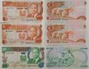 Kenia 2*5, 10 Shillings Banknoten 3 Stück lot -