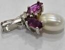  Perlenschmuck Brillantschmuck Weissgold 14K 585 er Gold Anhänger mit Br... 148,00 EUR  plus 6,00 EUR verzending