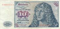 Deutschland BRD 10 Deutsche Mark DM Bundesbanknote CR/M -
