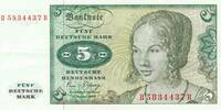 Deutschland BRD 5 Deutsche Mark DM Bundesbanknote B/R -