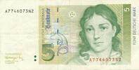 Deutschland BRD 5 Deutsche Mark DM Bundesbanknote A/N -