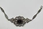 Silberschmuck 925er Silber vintage 925er Silber Armband Onyx Silberarmband -