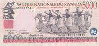 Ruanda / Rwanda 5000 Francs Banknote -