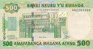 Ruanda / Rwanda 500 Francs Banknote -