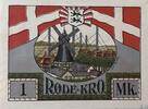 Deutschland, Deutsches Reich 1 Mark 1 x Notgeldschein, Lunderup Rothenkrug, Dänisch Nordschleswig , Dänemark Rodekro -