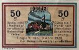Deutschland, Deutsches Reich 50 Pfennig 1 x Notgeldschein, Stadt Tingleff, Dänisch Nordschleswig -