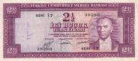 Türkei Türkiye 2 1/2 Lira Türk Lirasi 1952 Iki Bucuk Türk lirasi Türkiye... 95,00 EUR  plus 6,00 EUR verzending