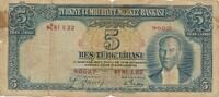 Türkei Türkiye 5 Lira Türk Lirasi 1959 Bes Türk lirasi Türkiye Cumhuriye... 50,00 EUR  plus 6,00 EUR verzending