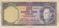 Türkei Türkiye 500 Türk Lira Lirasi 1968 Besyüz Türk lirasi Türkiye Cumh... 180,00 EUR  plus 6,00 EUR verzending