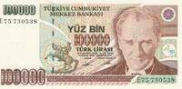 Türkei Türkiye 100000 Türk Lira Lirasi Yüzbin Türk lirasi Türkiye Cumhuriyeti Kemal Atatürk 1930 -